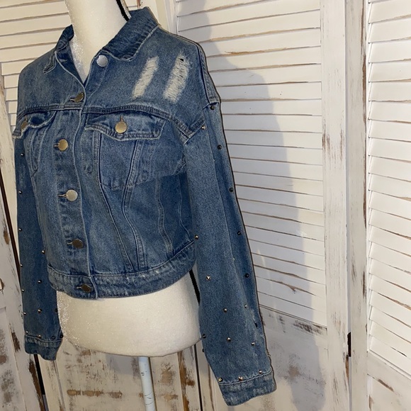 City Chic Embellished Denim Jacket - Picture 5 of 14